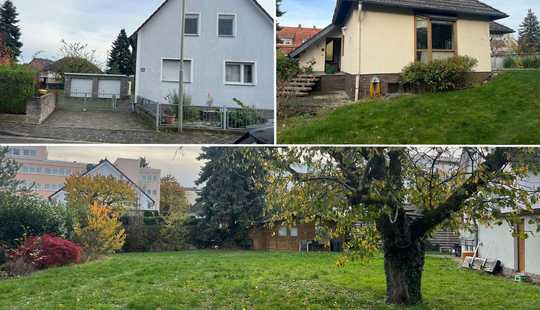 Bild von PRIVAT 2 Häuser + Grundstück in guter Lage Hanaus - Anwesen mit über 1600 qm und viel Potential