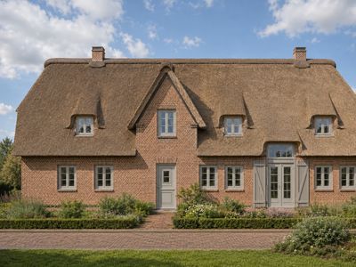 Projektiert: Neubauhausteil unter Reet in ruhiger Lage von Wyk-Boldixum