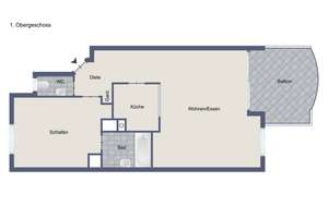 Charmante, sofort freie 2-Zimmer-Wohnung in ruhiger Lage mit großem Balkon und TG-Stellplatz – 70565 Rohr, Stuttgart – Vorschaubild 12