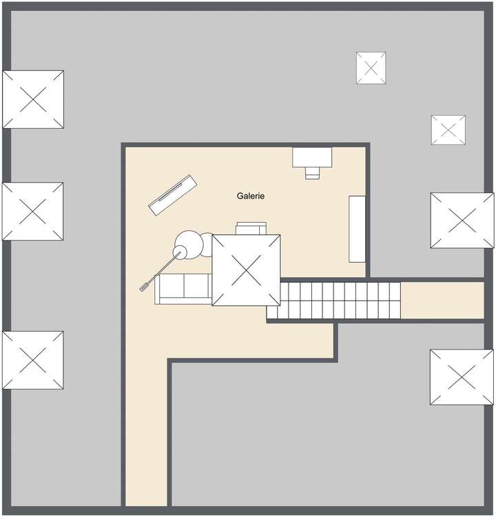 Grundriss Galerie
