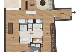 Außergewöhnliches Loft-Appartment am Zollhafen in Mainz – Kaufmannshof 17, 55120 Neustadt, Mainz – Vorschaubild 10