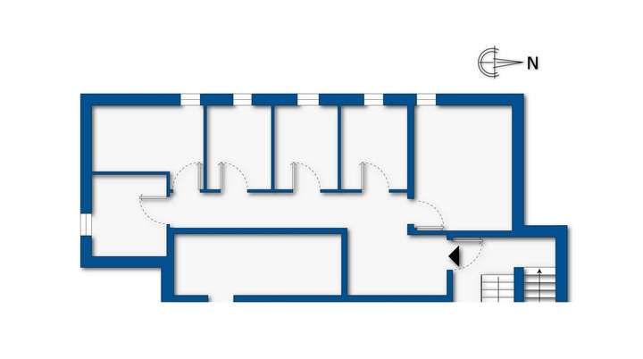 Grundrissskizze Souterrain Kel