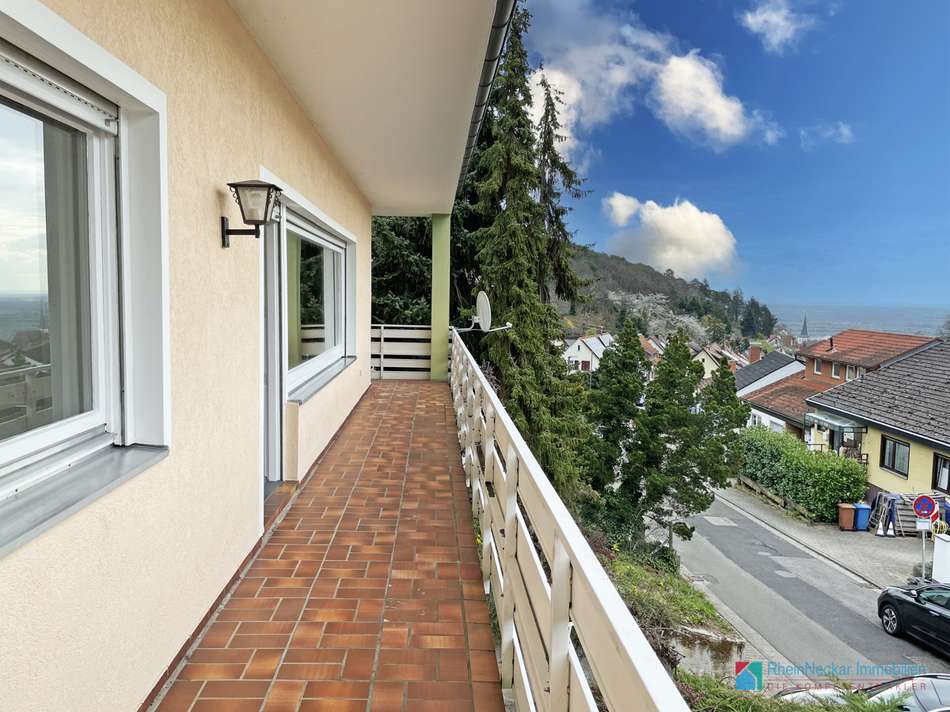 Balkon Blick in Ebene
