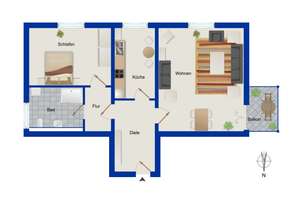 Stilvoll wohnen in exklusiver denkmalgeschützter Residenz: 2-Zimmer-Wohnung in Kühlungsborn – Die vollständige Adresse der Immobilie erhältst du vom Anbieter., 18225 Kühlungsborn – Vorschaubild 12