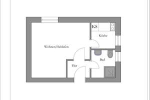 1 Zi. Apartment • ruhige Lage • ideal für Studenten • – Überlinger Weg 3, 81243 Aubing-Süd, München – Vorschaubild 6