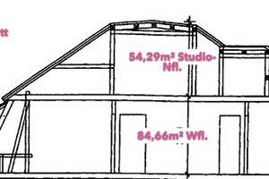 84,66 m² Wfl. + 54,29 m² Studio-Nutzfläche - Dach-Maisonette mit Galerie – Die vollständige Adresse der Immobilie erhältst du vom Anbieter., 70188 Ostheim, Stuttgart – Vorschaubild 4
