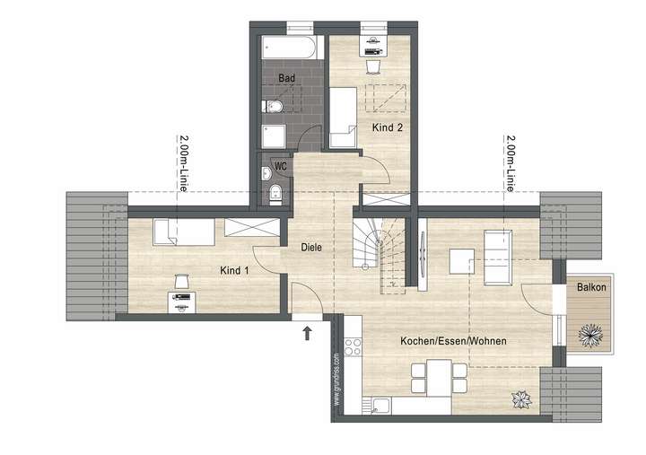 Gruundissplan WE Nr. 12