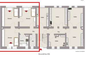 Zentral in St.-Sebald! Vermietete 3 Zimmer EG/ UG Wohnung – Die vollständige Adresse der Immobilie erhältst du vom Anbieter., 90403 Altstadt, St. Sebald, Nürnberg – Vorschaubild 1