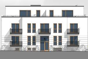 Moderner Neubau mit Blick ins Grüne