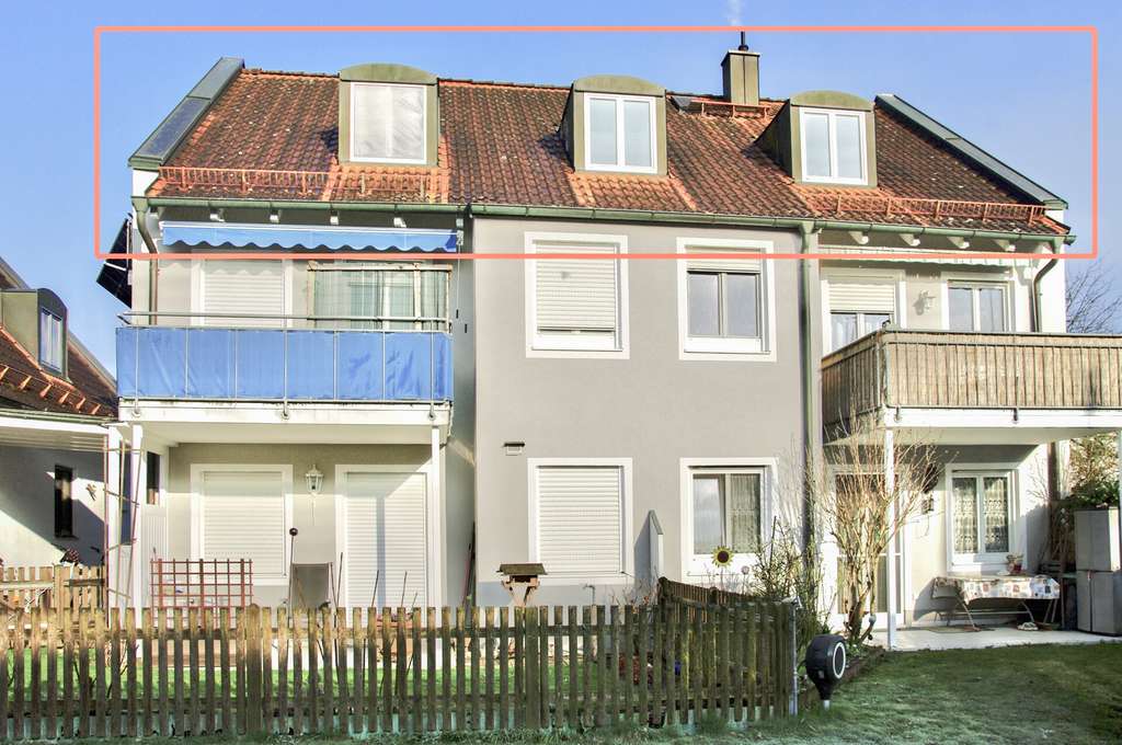 Immobilie in Petershausen - Vermietete 3-Zimmer-Dachgeschosswohnung in kleiner Eigentümergemeinschaft in Petershausen! - Bild 1