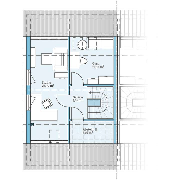 Dachgeschoss Bauprojekt Nieder