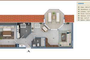 Helle 2-Zimmer-Wohnung mit Balkon & Tiefgarage – attraktive Kapitalanlage in gefragter Lage – Die vollständige Adresse der Immobilie erhältst du vom Anbieter., 53179 Mehlem, Bonn – Vorschaubild 13