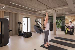 Möbliertes Studio Standard mit Gemeinschaftsflächen: Padelplatz, Fitness, Dachterrasse & mehr – Buschkrugallee 64, 12359 Britz, Berlin – Vorschaubild 6