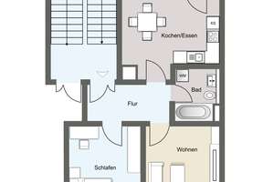 Charmante 2-Zimmer-Altbauwohnung mit Balkon in Gohlis-Süd – Die vollständige Adresse der Immobilie erhältst du vom Anbieter., 4155 Gohlis-Süd, Leipzig – Vorschaubild 8