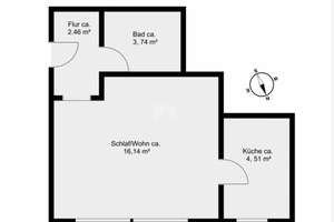 Modern renovierte 1-Zimnmer Wohnung mit Küche in Solln – Die vollständige Adresse der Immobilie erhältst du vom Anbieter., 81479 Thalkirchen, München – Vorschaubild 15