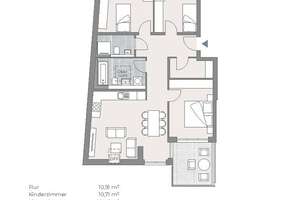 Lichtdurchflutet: 4-Zimmer-Wohnung mit Dachterrasse & Loggia – WE41 – Leydenallee 84, 12167 Steglitz, Berlin – Vorschaubild 7