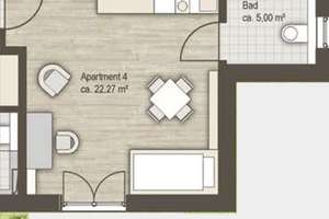 1-Zimmer Wohnung mit Terrasse und Garage in Haar – Die vollständige Adresse der Immobilie erhältst du vom Anbieter., 85540 Haar – Vorschaubild 7