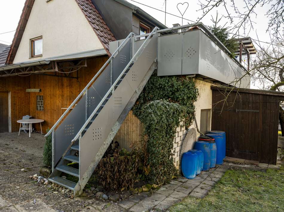 Treppenabgang Garten