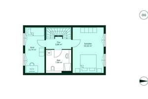 Reihenmittelhaus mit südlicher Dachterrasse und Garage – Tourcoingstraße 12a, 46240 Eigen, Bottrop – Vorschaubild 10