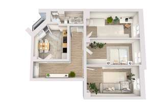 Neu sanierte & neu vollmöblierte 3-RW * neue EBK *Süd-Balkon* Bad mit Fenster + Wanne* zentral! – Hansastraße 22, 1097 Leipziger Vorstadt, Dresden – Vorschaubild 40