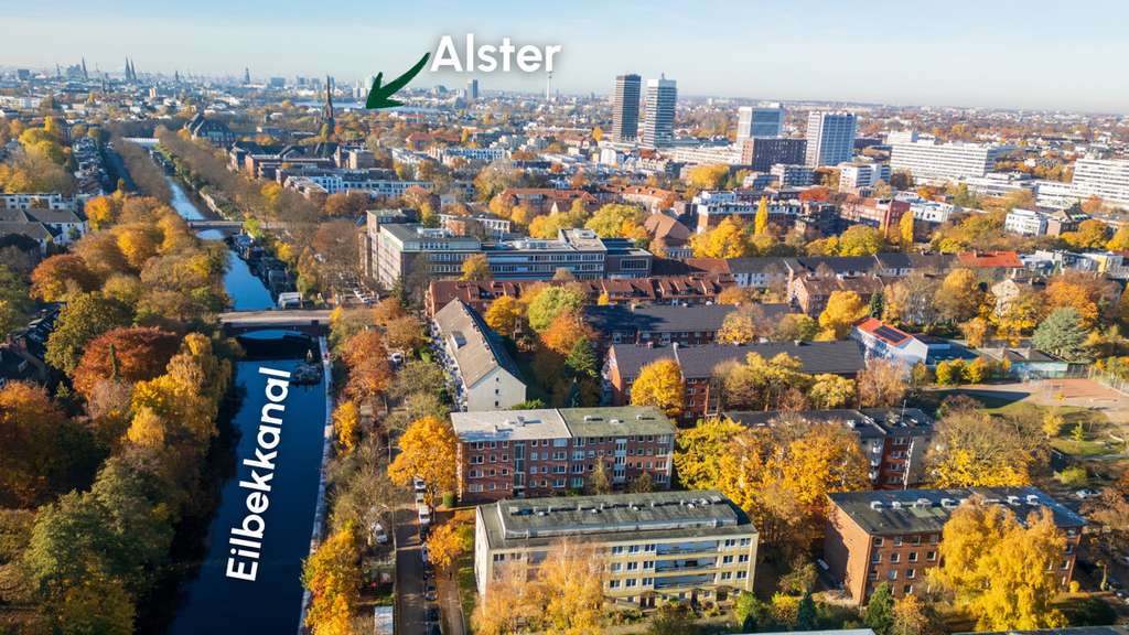 Am Eilbekkanal zuhause – dort, wo Wasser, Ruhe und Stadtleben sich begegnen.