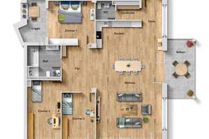 Extravagantes 4,5 Zimmer-Loft mit Premium-Ausstattung & tollem Citycharme! – Die vollständige Adresse der Immobilie erhältst du vom Anbieter., 70372 Veielbrunnen, Stuttgart – Vorschaubild 3