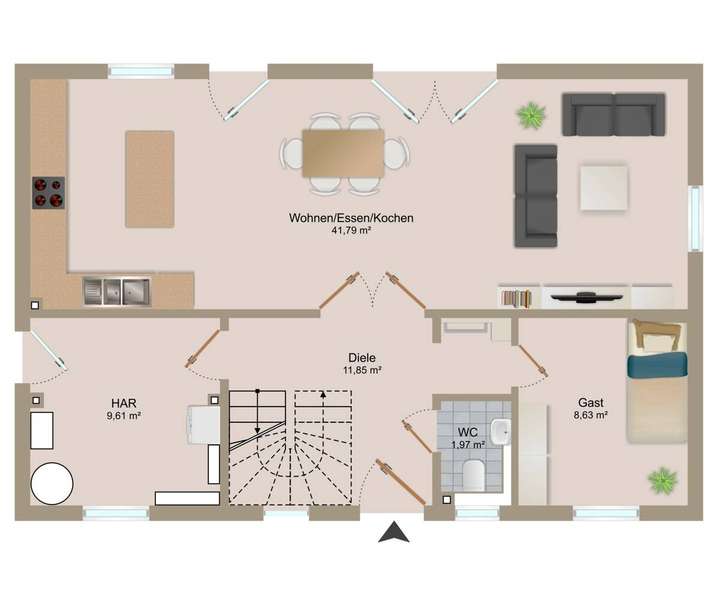 Grundriss Erdgeschoss