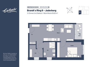 WBS erforderlich | 2-Zi.-Whg. mit Balkon. Anfrage über: https://brandtsring.exklusiv-wohnbau.de
