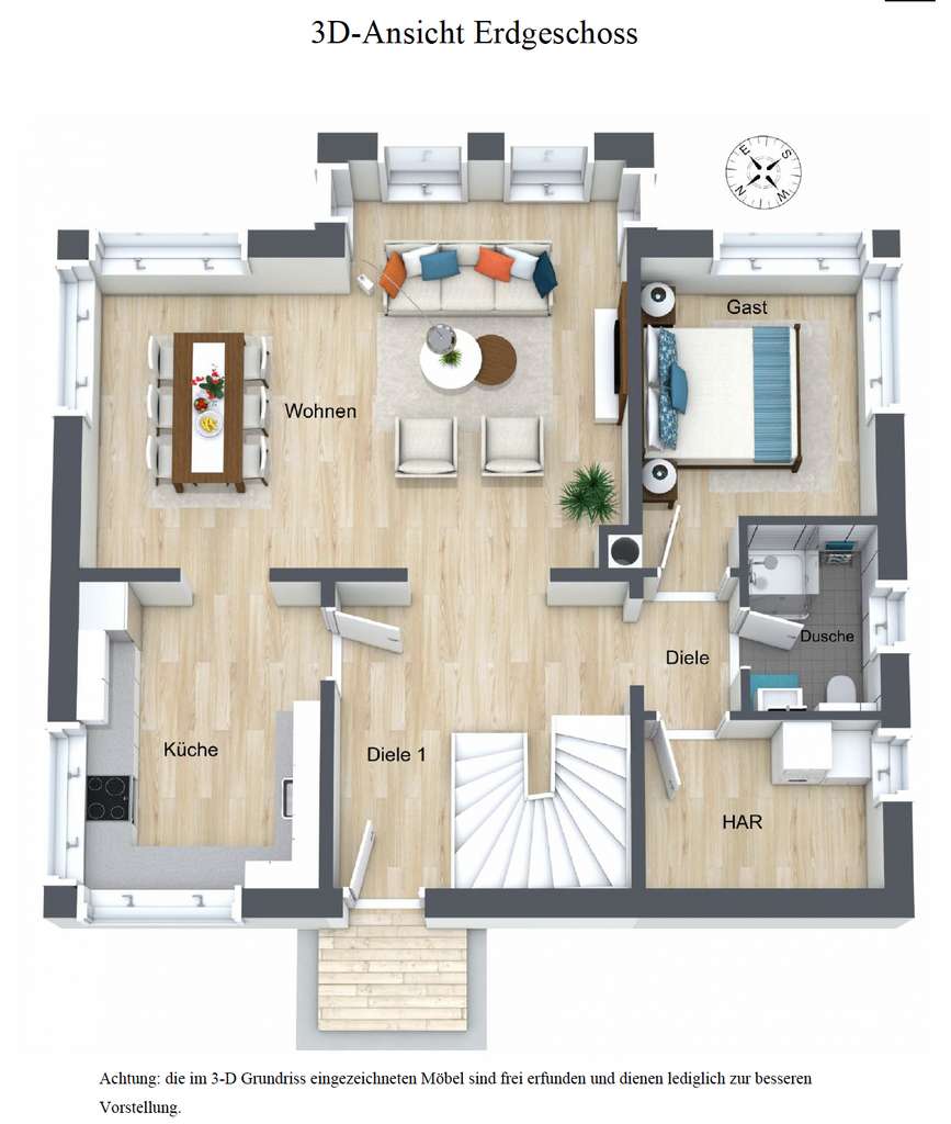 Immobilie in Friedrichroda - Stadtvilla in Bestlage von Friedrichroda – Neuwertig, Effizienzklasse A+, Traumgrundstück - Bild 2