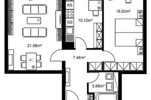 Schöne 2-Zimmer-Wohnung mit Balkon zu vermieten! – 60433 Frankfurter Berg, Frankfurt am Main – Vorschaubild 7