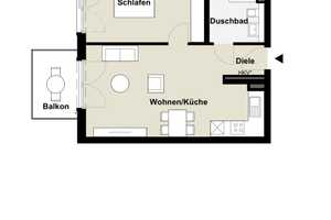 Möbiliertes Wohnen in hochwertigen Ambiente. 2 Zi-Wohnung im beliebten vierzig549 Quartier. – Düsseldorf – Vorschaubild 19
