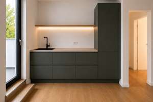 Sanierter 2,5-Zimmer-Altbau mit Stuck, Designbad, Einbauküche und großer Dachterrasse in Grafental – Edisonplatz 21, 40235 Flingern Nord, Düsseldorf – Vorschaubild 2