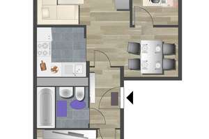 3-Zimmer-Wohnung nahe Küchwald – Leipziger Str. 140a, 9114 Borna-Heinersdorf, Chemnitz – Vorschaubild 3