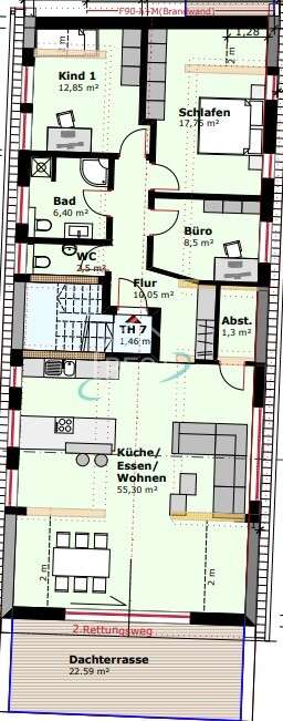 Obergeschoss Gebäude 3