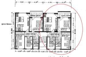 3-Zimmer-Wohnung,  74m², 1. OG, mit Balkon und Stellplatz in Hemmingen Ost vs. Park