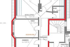 A-Oberhausen: Kuschelige, helle 3 ZKB in Jugendstilhaus, 3.OG, Parkett, auch an WG, ab 01.08.26 – Pestalozzistr. 7, 86154 Links der Wertach-Süd, Augsburg – Vorschaubild 14