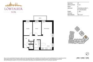 Willkommen Zuhause: 3-Zimmer-Wohnung mit Balkon – Columbusstraße 1, 1159 Löbtau-Nord, Dresden – Vorschaubild 11