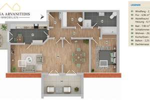 Bremen-Woltmershausen / 2-Zimmer-Wohnung mit imposanter Dachterrasse – Die vollständige Adresse der Immobilie erhältst du vom Anbieter., 28197 Woltmershausen (Ortsteil), Bremen – Vorschaubild 23