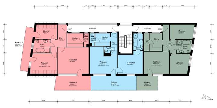 Grundriss 1. Obergeschoss