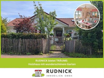 RUDNICK bietet TRÄUME: Holzhaus mit wunderschönem Garten