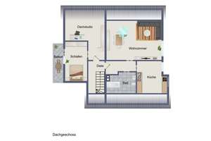 Gepflegtes Zweifamilienhaus mit großem Garten und Einliegerwohnung in ruhiger Lage von Kelkheim – Die vollständige Adresse der Immobilie erhältst du vom Anbieter., 65779 Kelkheim (Taunus) – Vorschaubild 27
