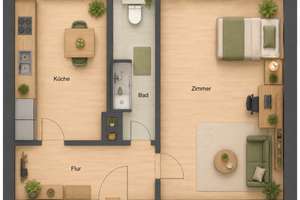 1 Zimmer Wohnung mit separater Küche inkl. Einbauküche – Pittlerstraße 10, 4159 Wahren, Leipzig – Vorschaubild 11