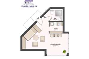 Singlewohnung in bester Innenstadtlage! – Die vollständige Adresse der Immobilie erhältst du vom Anbieter., 71634 Mitte, Ludwigsburg – Vorschaubild 6