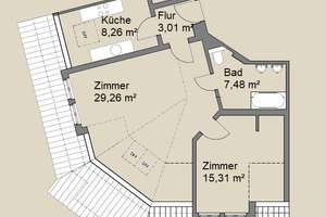 Bezaubernde DG-Wohnung! Schöne, renovierte 2 Zimmer, Aufzug & bezugsfrei! Nahe der Altstadt! – 4315 Neustadt-Neuschönefeld, Leipzig – Vorschaubild 9