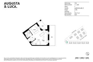 Modernes Raumwunder! Großzügige 1-Zimmer-Wohnung – Ladehofstraße 9, 86150 Bahnhofs-, Bismarckviertel, Augsburg – Vorschaubild 11