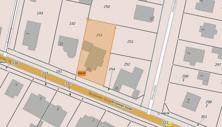 Flurlage Bergfelder Straße (2)