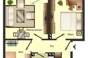 Demnächst frei! 3-Zimmer-Wohnung in Düsseldorf Vennhausen Nachmieter gesucht – 40627 Vennhausen, Düsseldorf – Vorschaubild 3