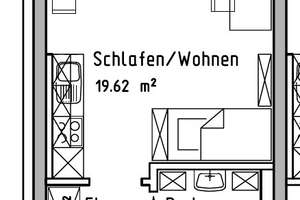 Möblierte 1-Zimmer-Single-Wohnung – Westbahnhofstraße 15, 7745 Jena-Süd, Jena – Vorschaubild 5