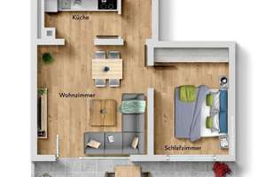 Gepflegte vermietete 2-Zimmerwohnung – Die vollständige Adresse der Immobilie erhältst du vom Anbieter., 81827 Waldtrudering, München – Vorschaubild 13