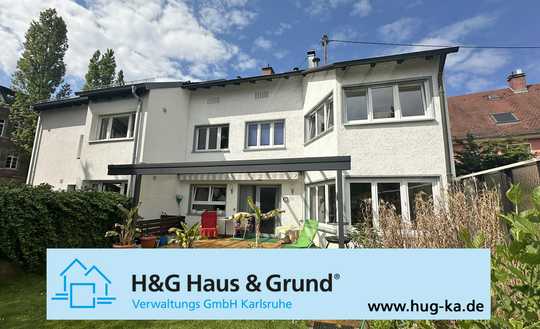 FREIWERDEND! Einfamilienhaus mit großem Garten in absoluter Topp-Lage der Karlsruher Nordstadt